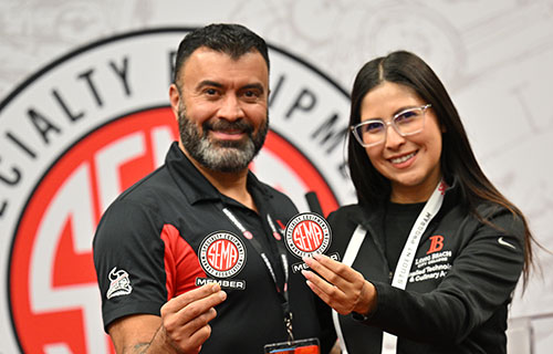 SEMA members show member badges