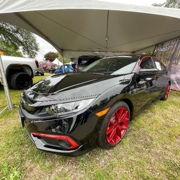 PRO Council member Automotive Concepts showcased a Honda Civic, accessorized with 18” Niche Road Wheels, custom wrap and graphics, tint, and interior RGB lights at the Twin Cities Auto Show in Saint Paul, Minnesota. 