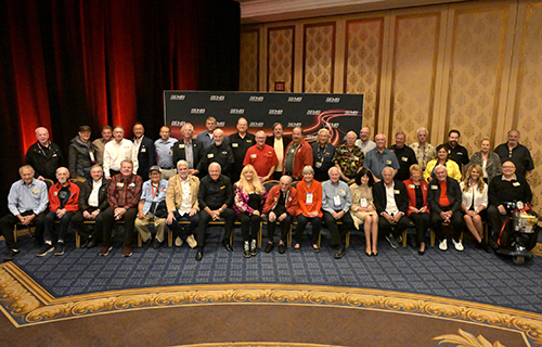 SEMA Hall of Famers posing for picture