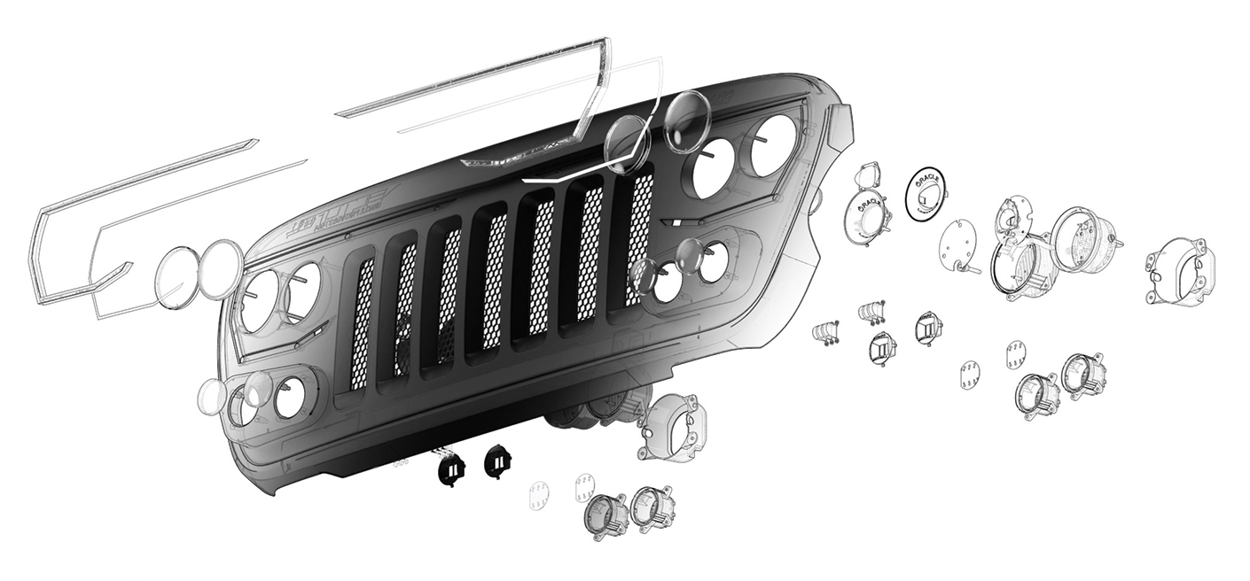 An illustration of Oracle's Vector Grill System.