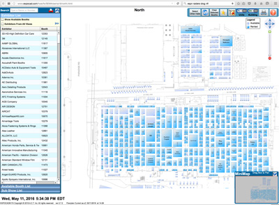 2016 SEMA Show Floor Plan